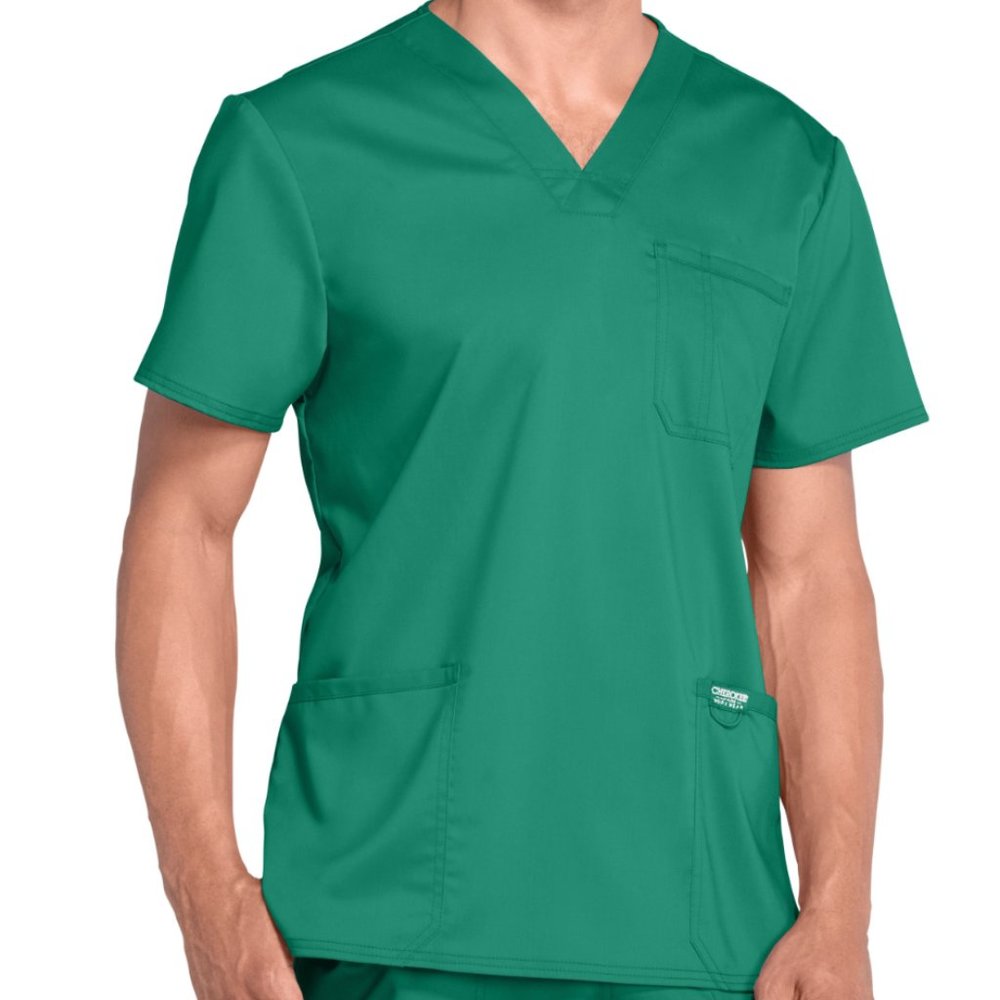 Cherokee Workwear Revolution Men's 3 Pocket V-Neck Scrub Top